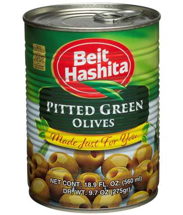 Beit Hashita Pitted Green Olives 540g