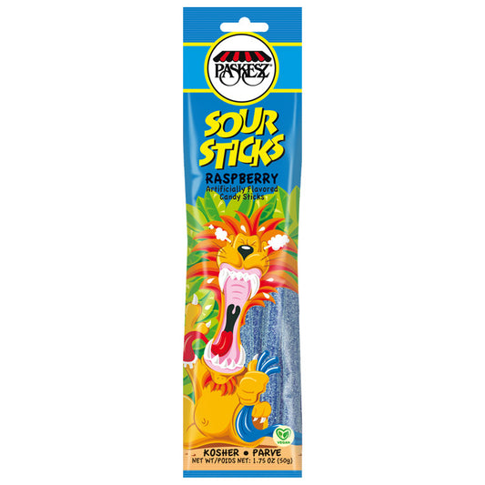 Paskesz Sour Sticks Raspberry 50g