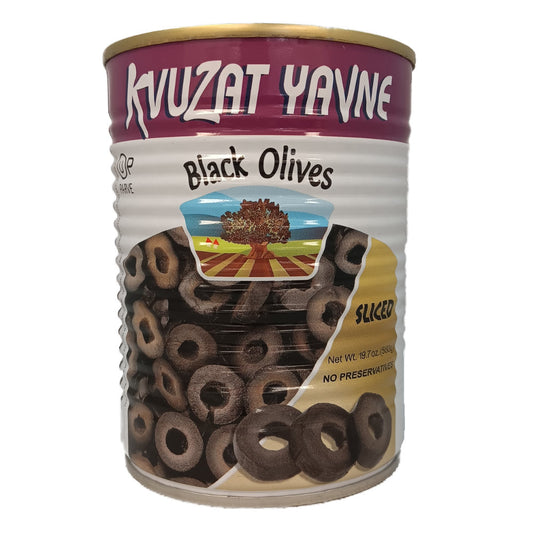 Kvuzat Yavne Black Sliced Olives 540g