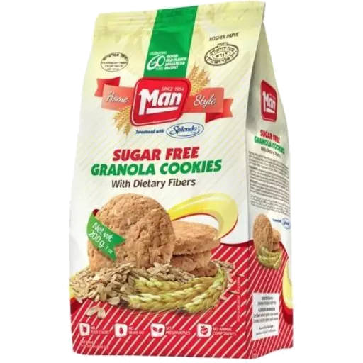 Man Cookies Granola Sugarfree 200g