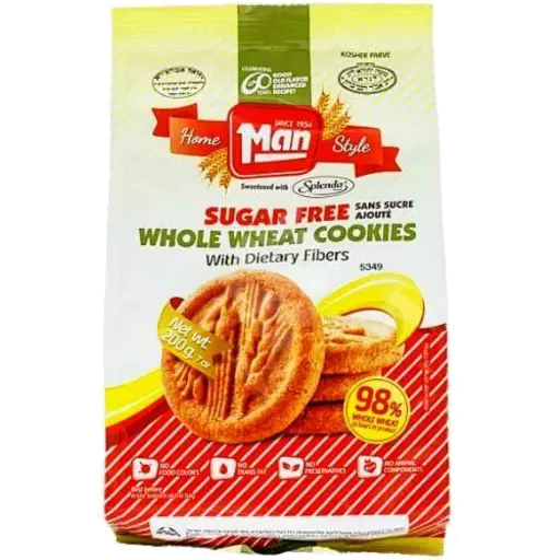 Man Cookies Whole Wheat Sugarfree 200g