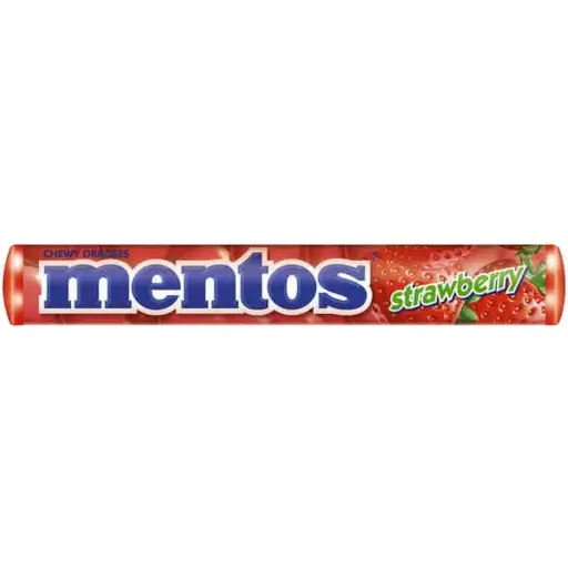 Mentos Strawberry Roll 37g