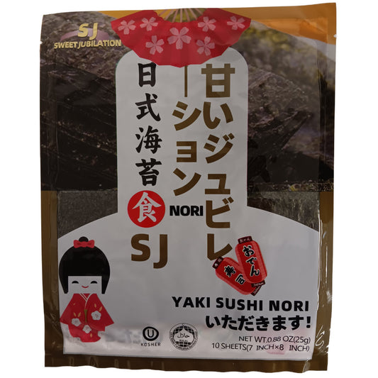 Yaki Sushi Nori 10 sheets 25g