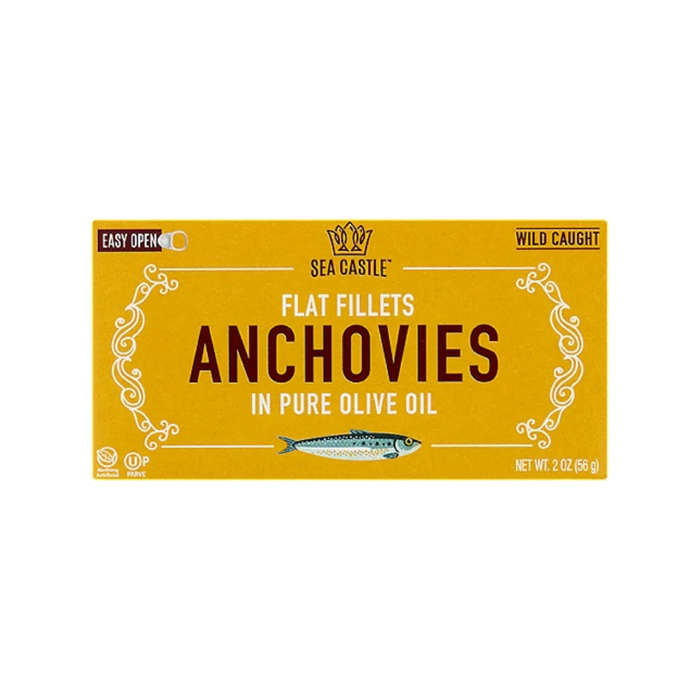 Sea Castle Anchovy Fillets in Olive Oil 56g